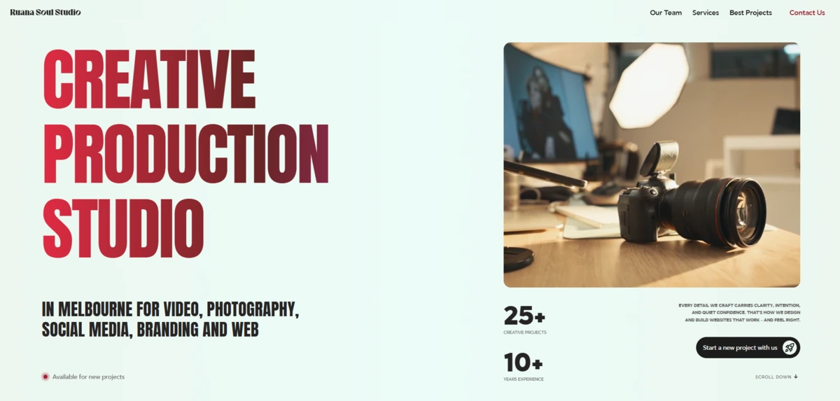 Ruana Soul Studio — Full-service agency website